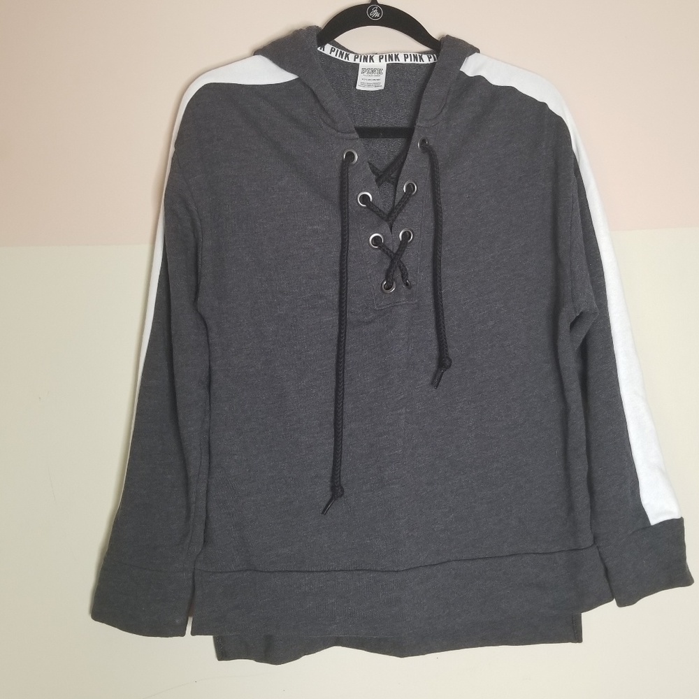 Pink Victoria  Secret sweatshirt-sz. S - Picture 2 of 7